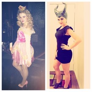 Maleficent costume. Includes head piece & dress.